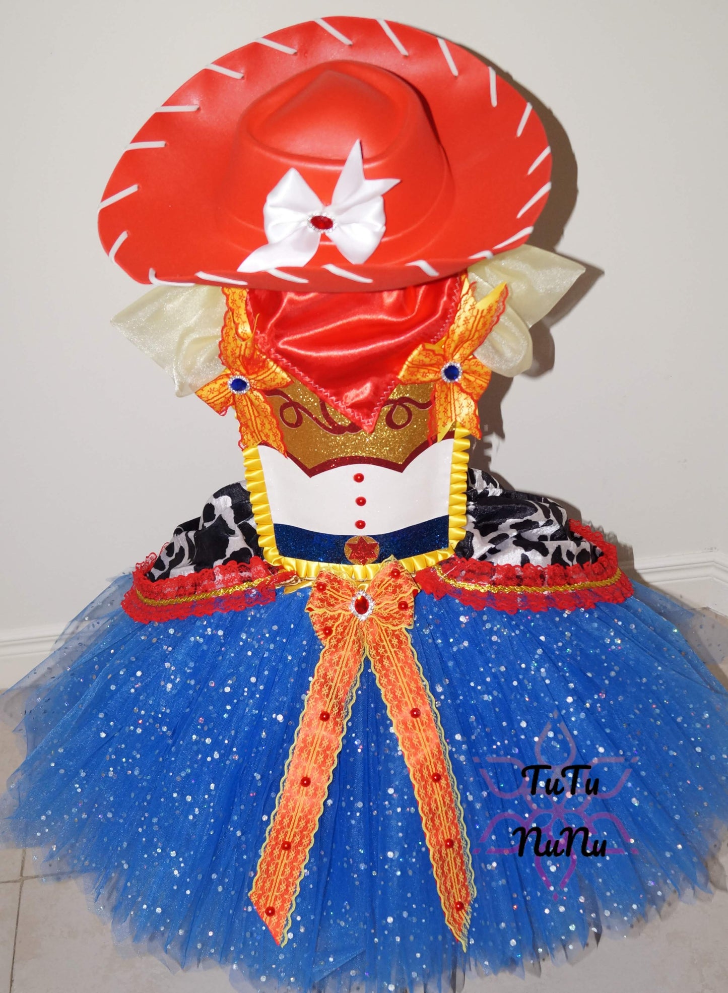 Blue Jessie Toy Story Inspired Tutu Dress