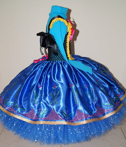 Disney Princess Anna Frozen Inspired Tutu Dress