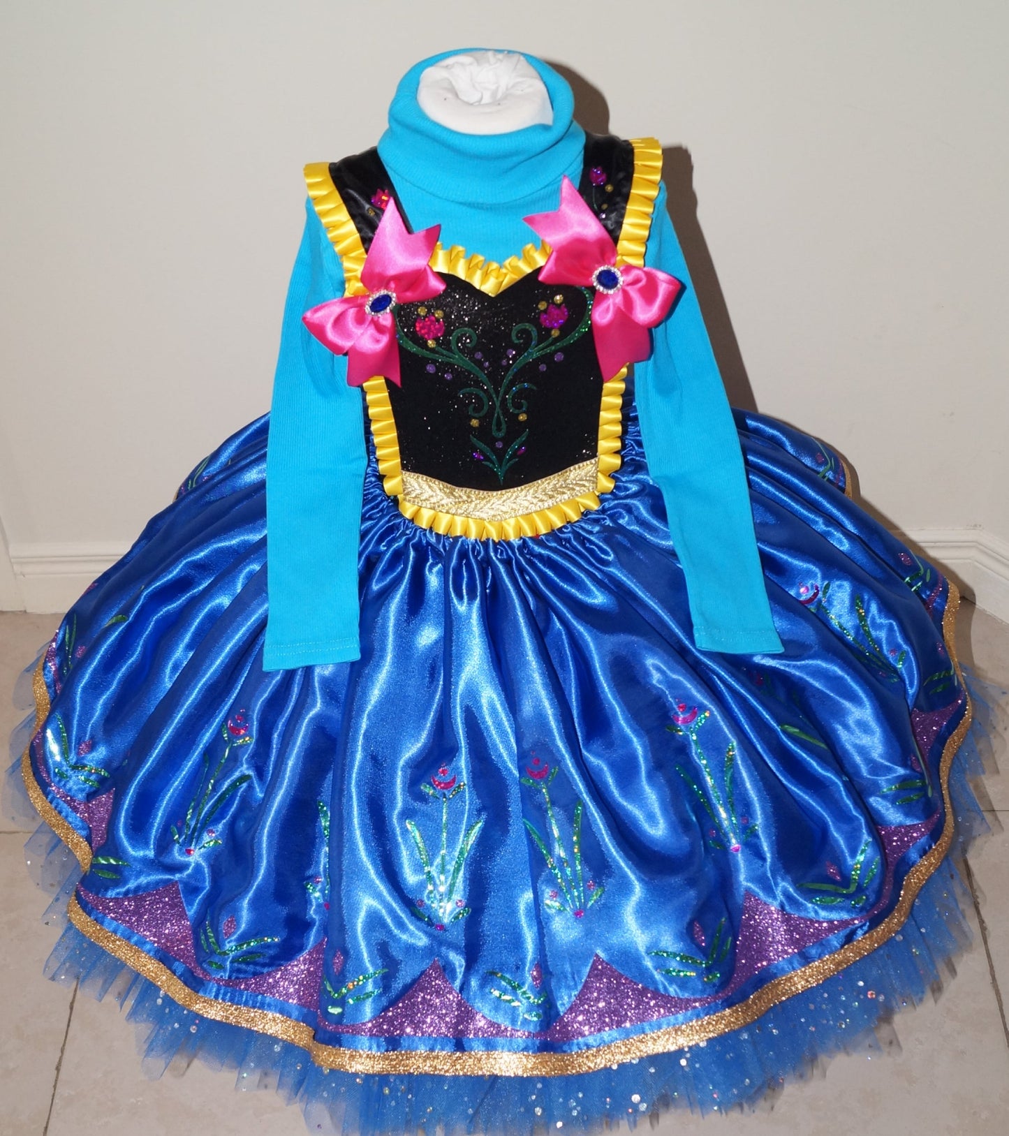 Disney Princess Anna Frozen Inspired Tutu Dress