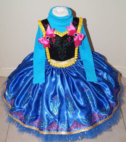 Disney Princess Anna Frozen Inspired Tutu Dress