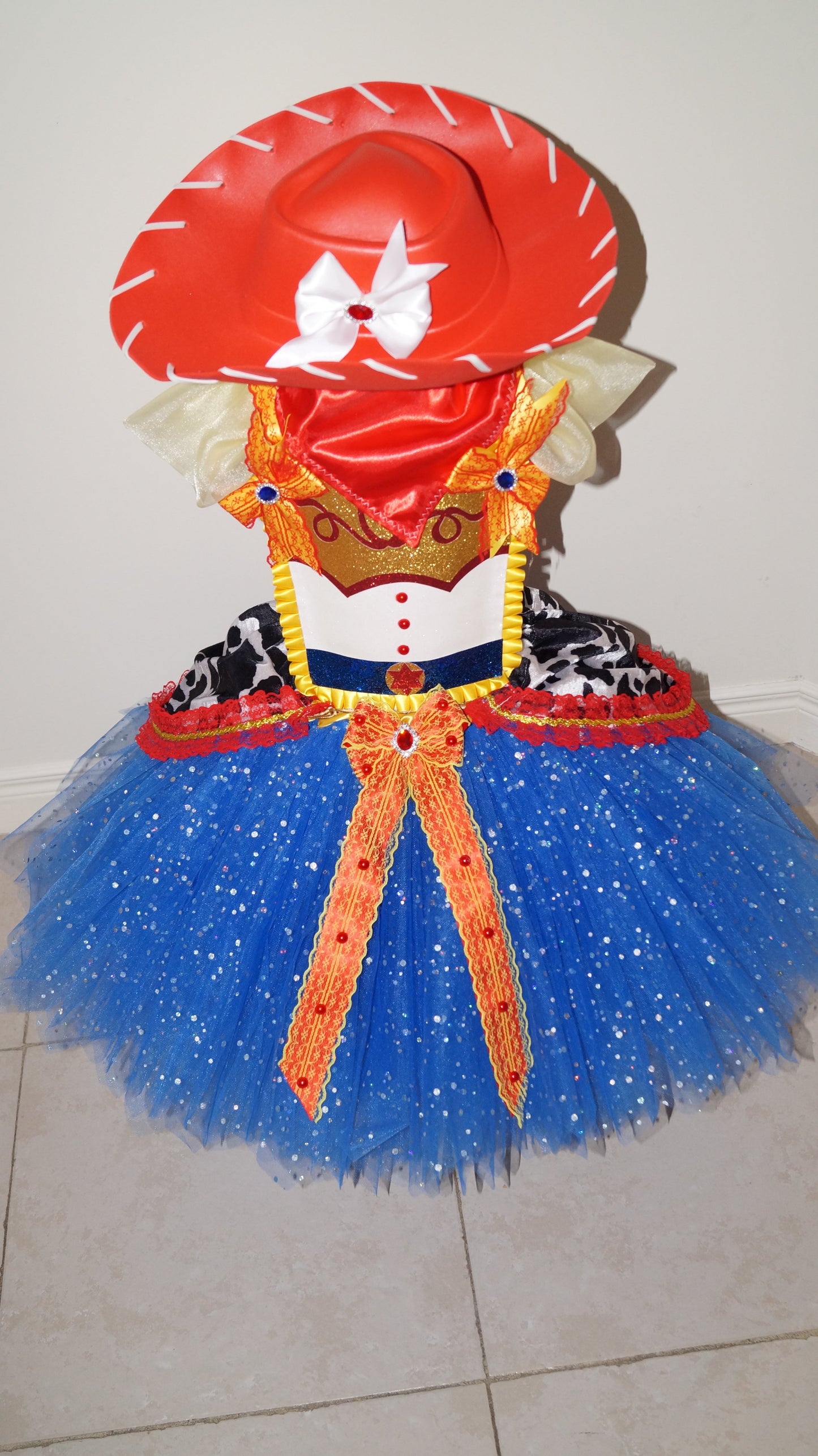 Blue Jessie Toy Story Inspired Tutu Dress