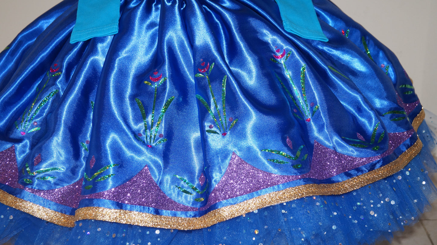 Disney Princess Anna Frozen Inspired Tutu Dress