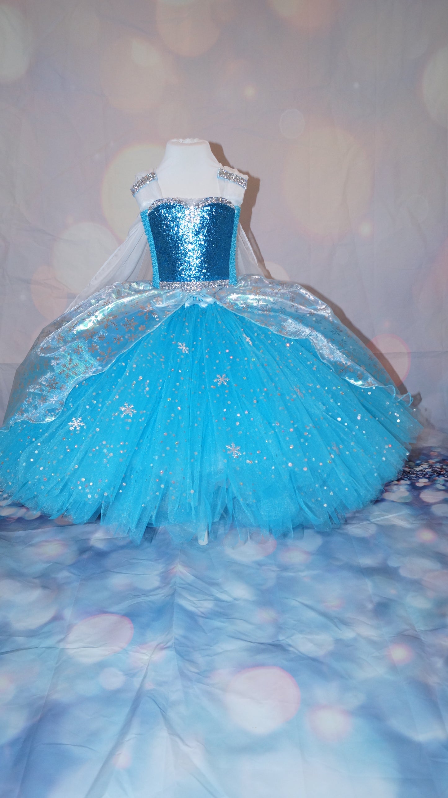 Disney Princess Elsa Frozen Inspired Blue Tutu Dress