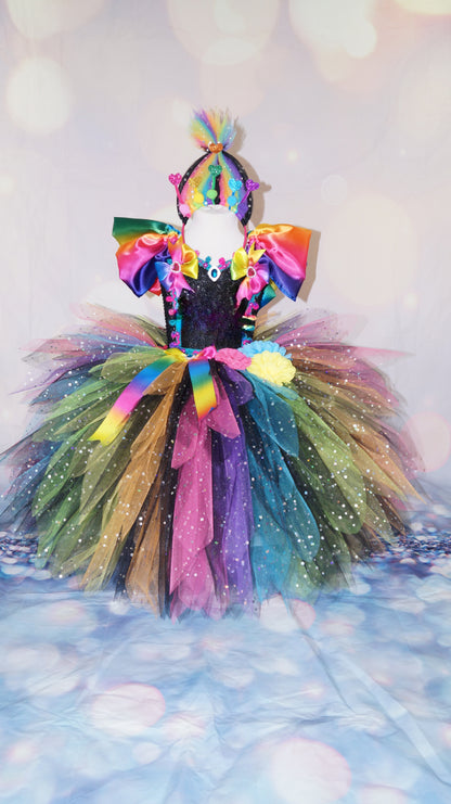 Trolls 2 Rock Poppy Inspired Tutu Dress