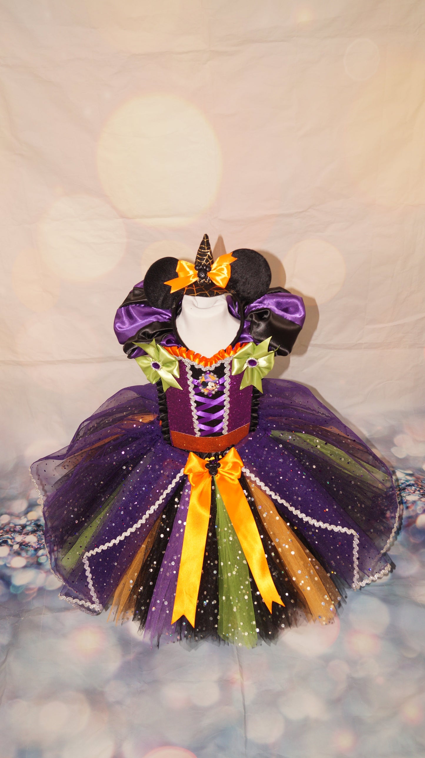 Halloween Minnie Mouse Witch Tutu Dress