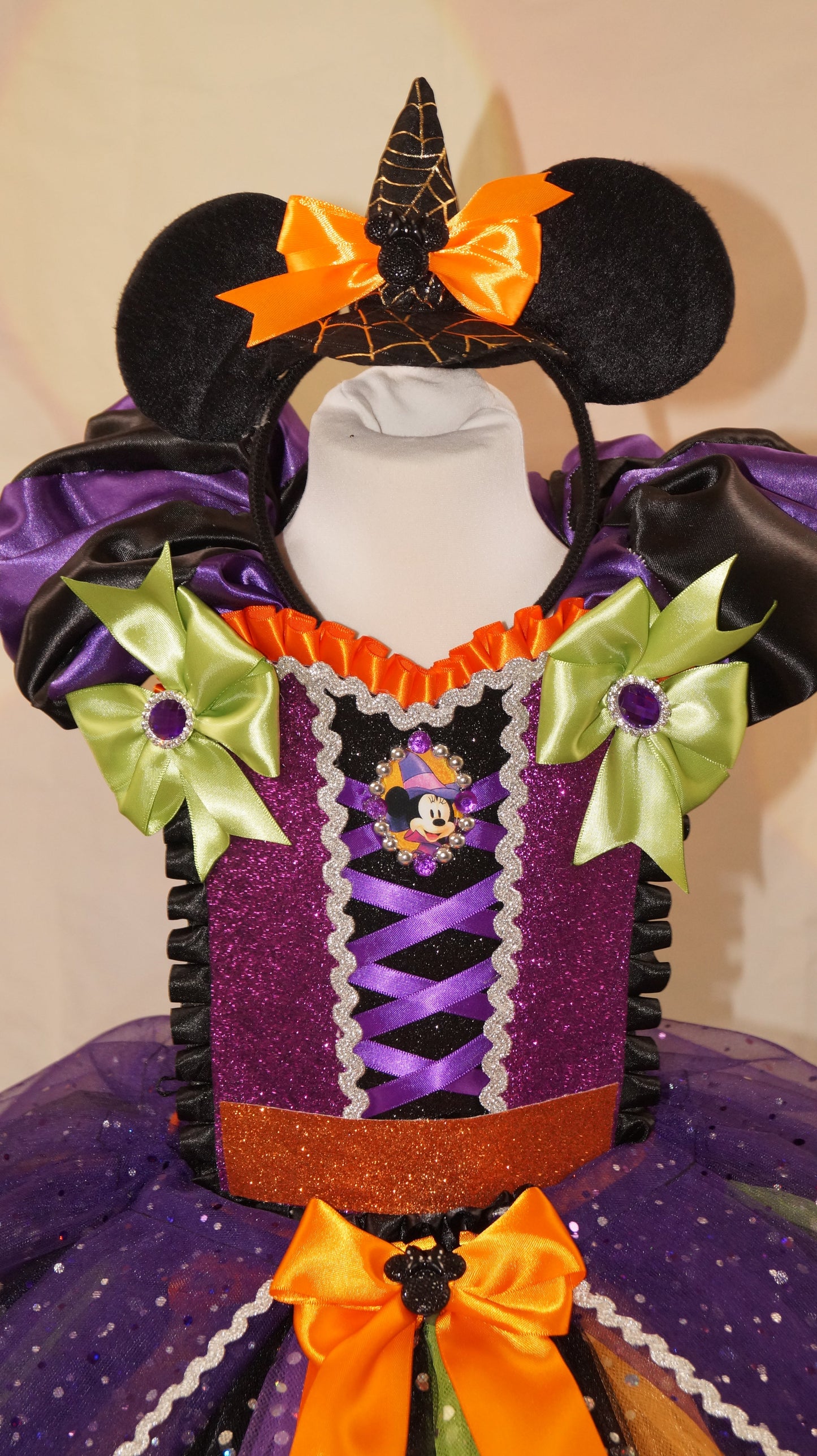 Halloween Minnie Mouse Witch Tutu Dress