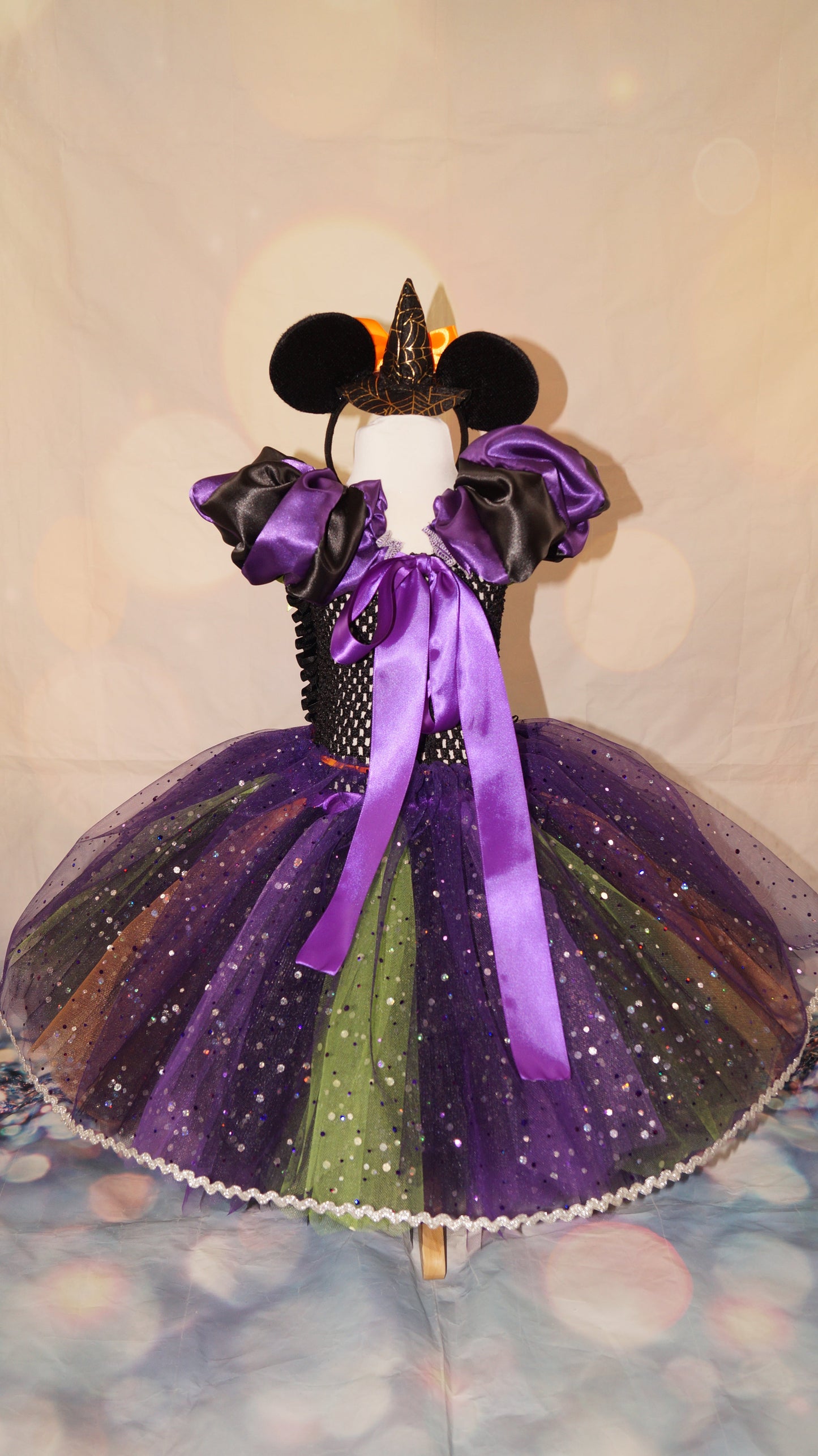 Halloween Minnie Mouse Witch Tutu Dress