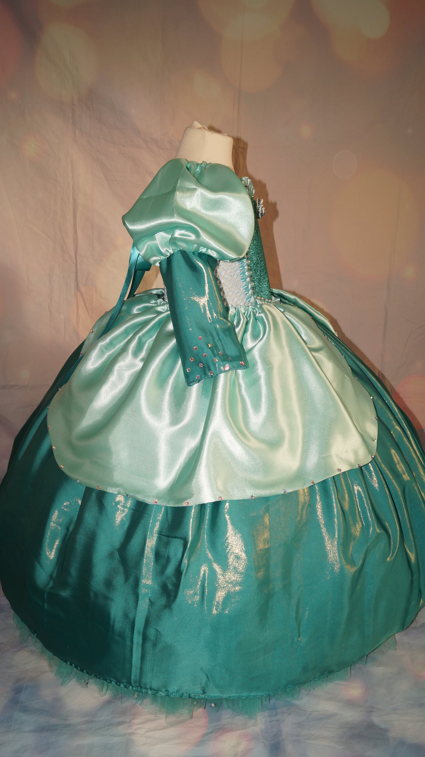 Disney Princess Deluxe Ariel The Little Mermaid Inspired Green Tutu Dress