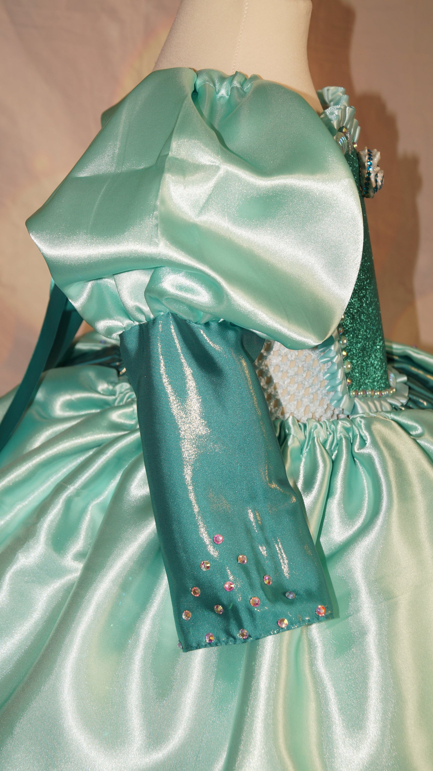 Disney Princess Deluxe Ariel The Little Mermaid Inspired Green Tutu Dress