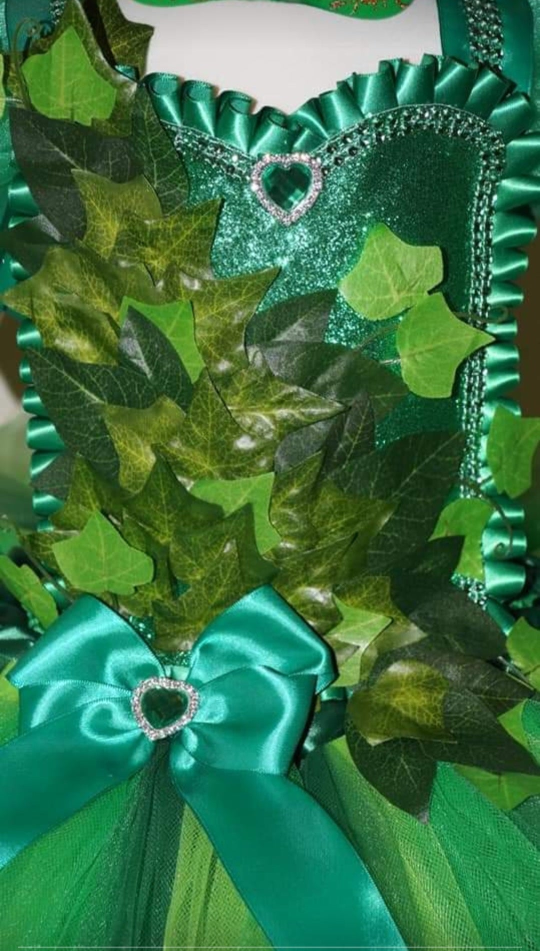 Poison Ivy Forest Leaf Flower Fairy Tutu Dress