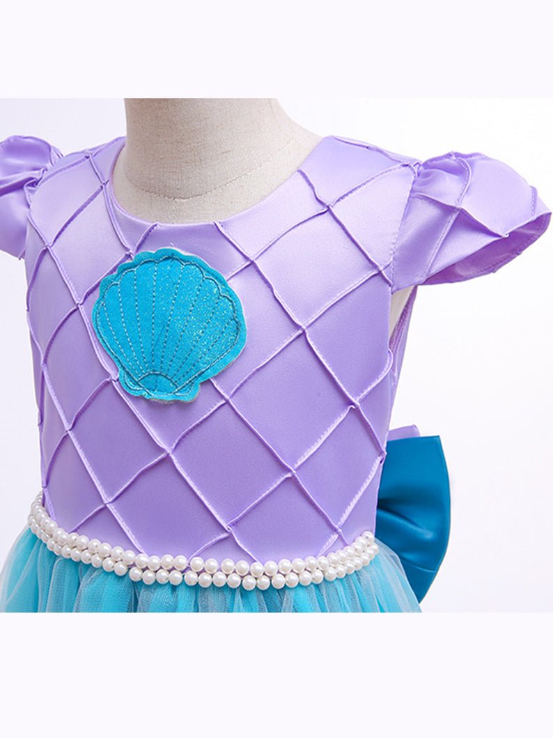 Glowing Costumes for Girls short-sleeve Mermaid Dress Princess Dress Party Outfit-Uporpor - Uporpor