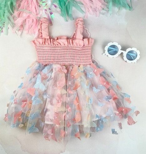 Baby Rainbow Butterfly Dress
