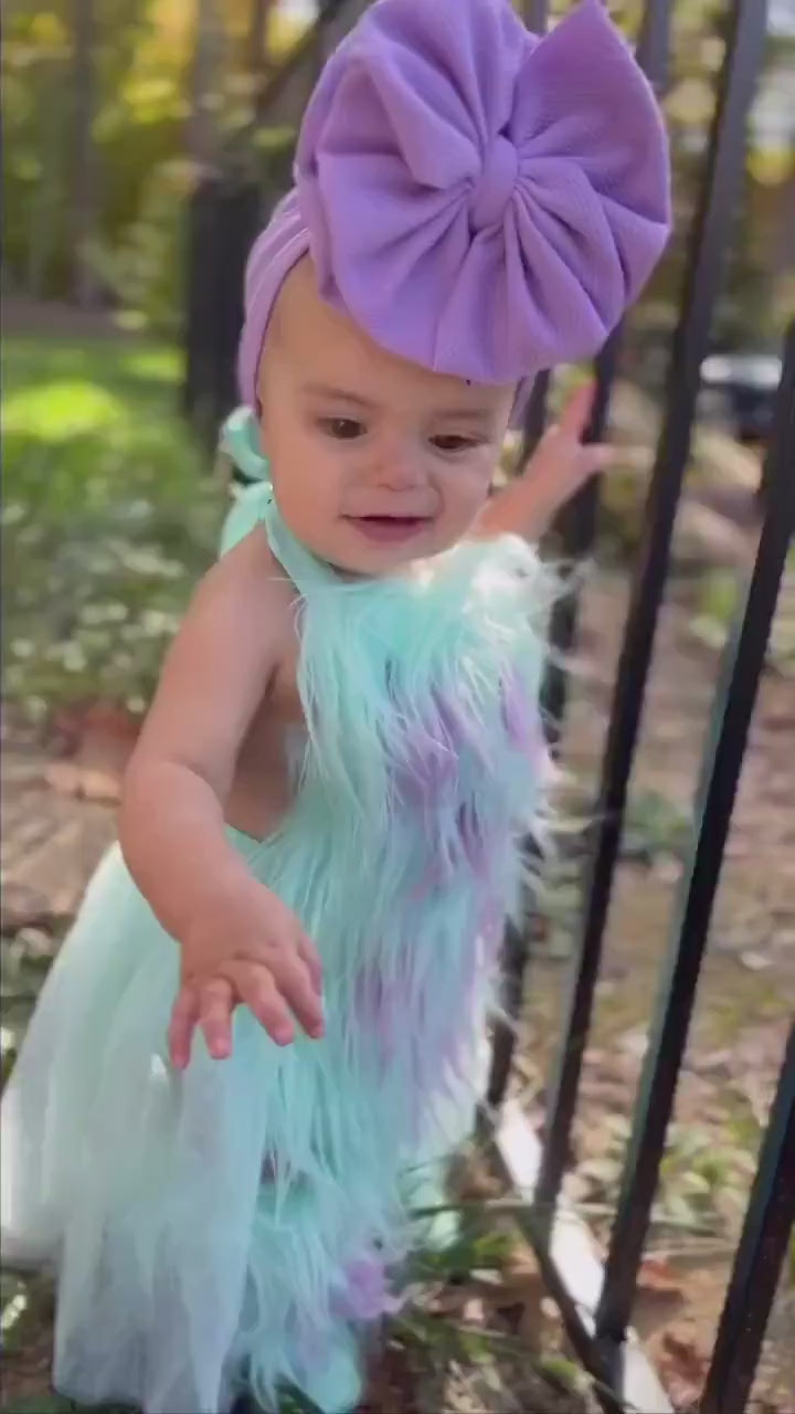 Monsters Inc Sully inspired Baby Costume with Leg Warmers