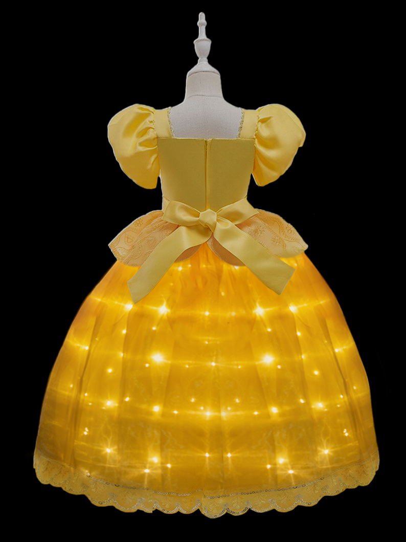 LED Girl Princess Costume Dress