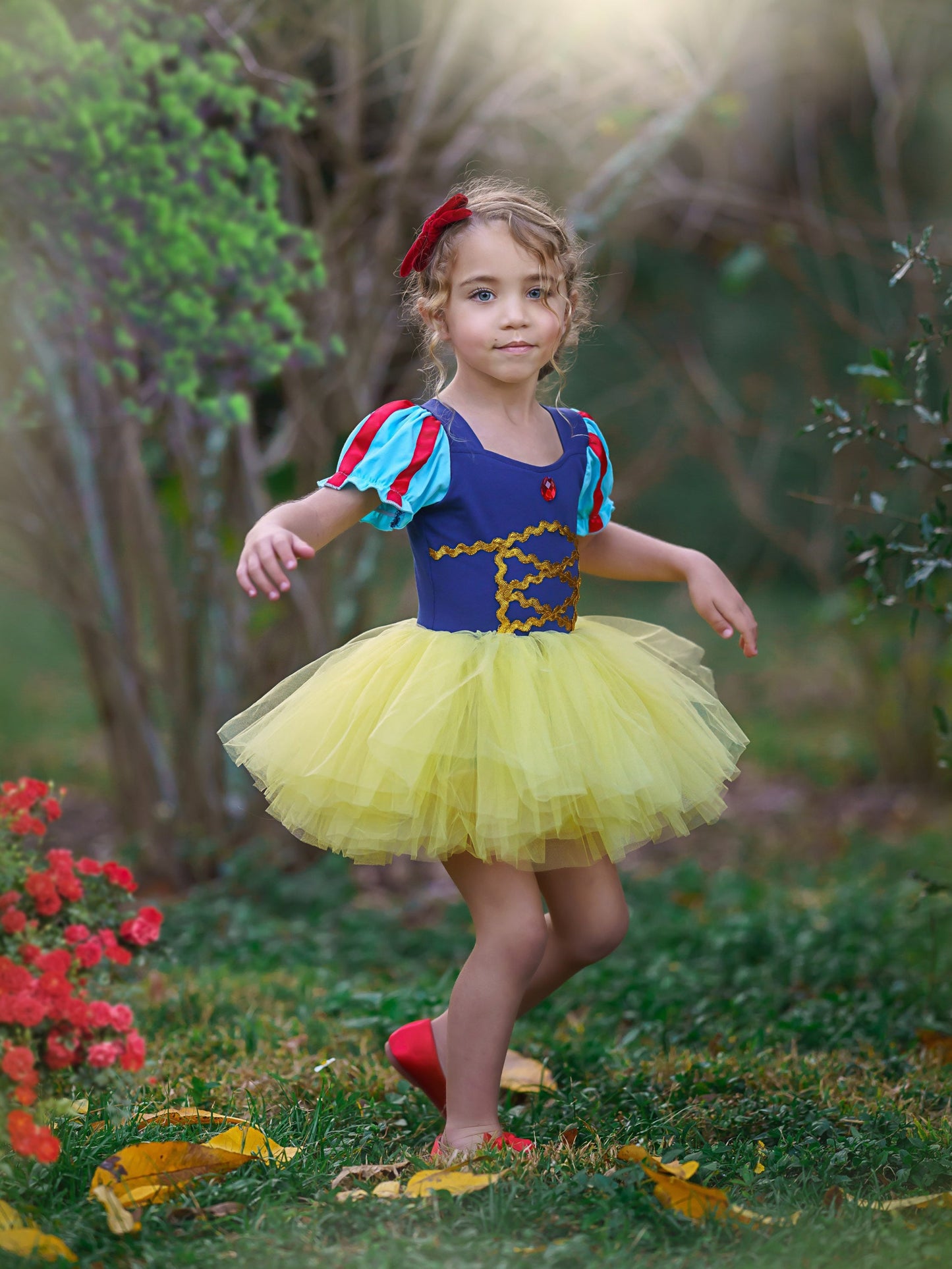 Snow LED Little Girl Tutu Dress