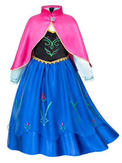 Anna Light up Princess Costumes Party Dress Up for Girls