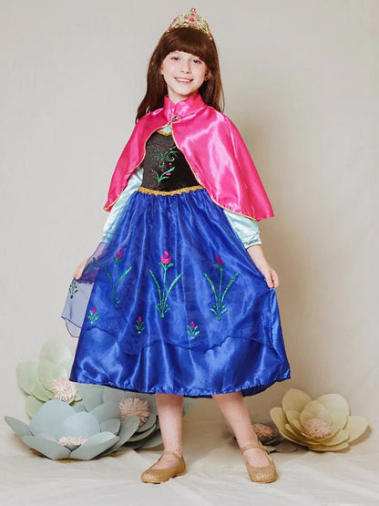 Anna Light up Princess Costumes Party Dress Up for Girls