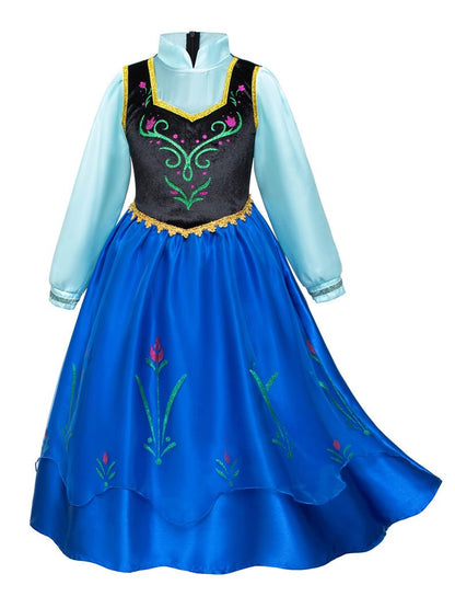 Anna Light up Princess Costumes Party Dress Up for Girls