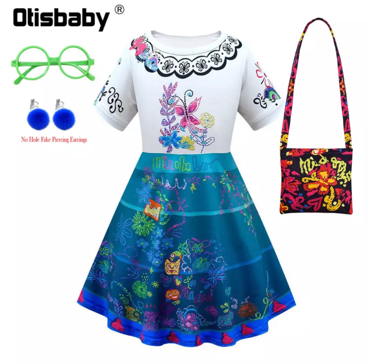 Mirabel Dress and Purse Earrings Glasses Kids Toddlers