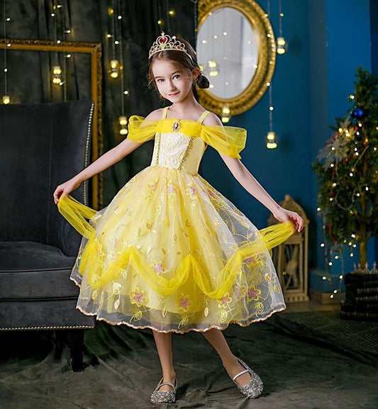 Belle Set Inspired Birthday Dress Baby Toddler