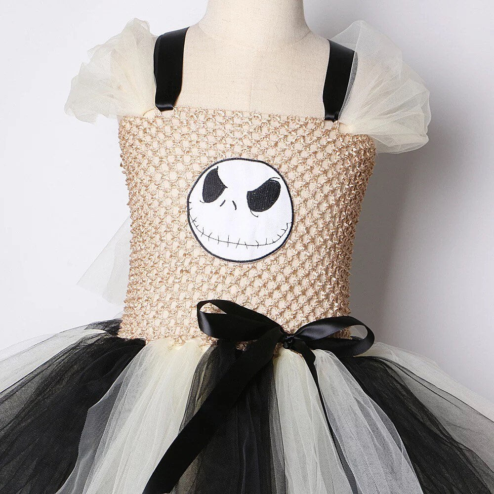 Jack Skeleton Toddler Kids Tutu Dress Costume