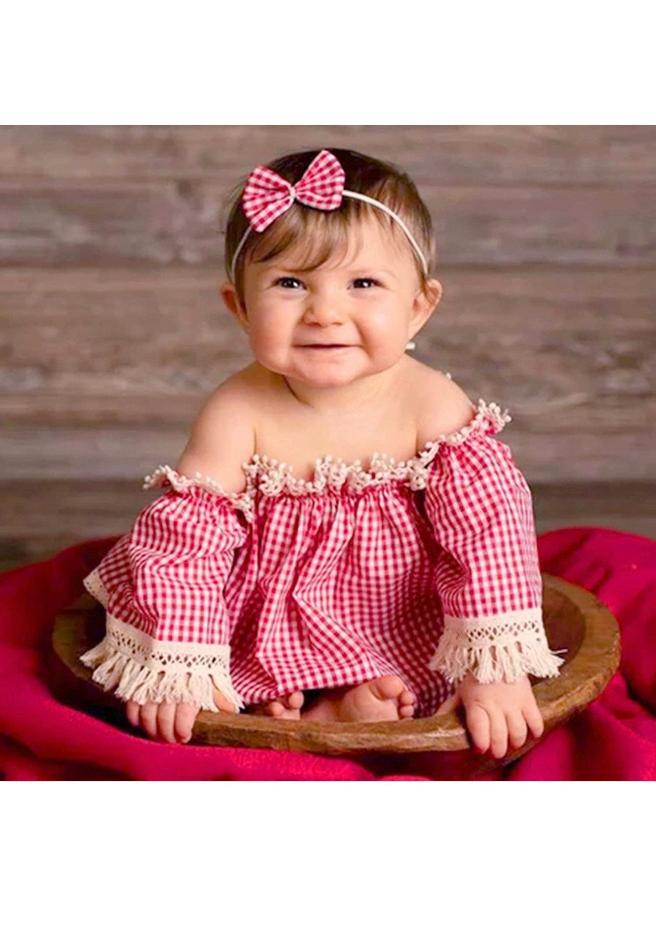 Newborn Photography Props Off Shoulder Newborn Baby Girl Clothes 1st Birthday Girl Outfit Newborn Outfits for Girls Photography Little Siste