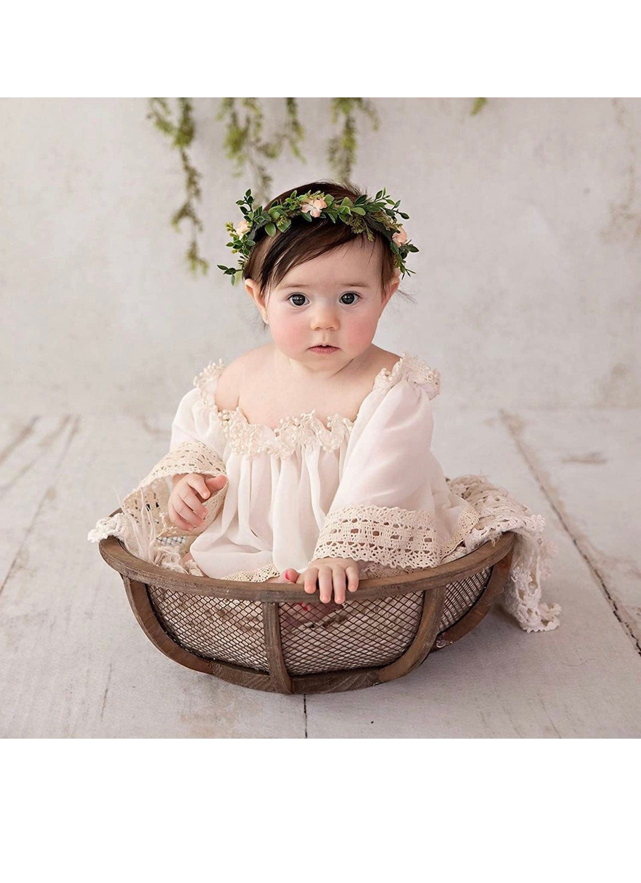 Newborn Photography Props Off Shoulder Newborn Baby Girl Clothes 1st Birthday Girl Outfit Newborn Outfits for Girls Photography Little Siste