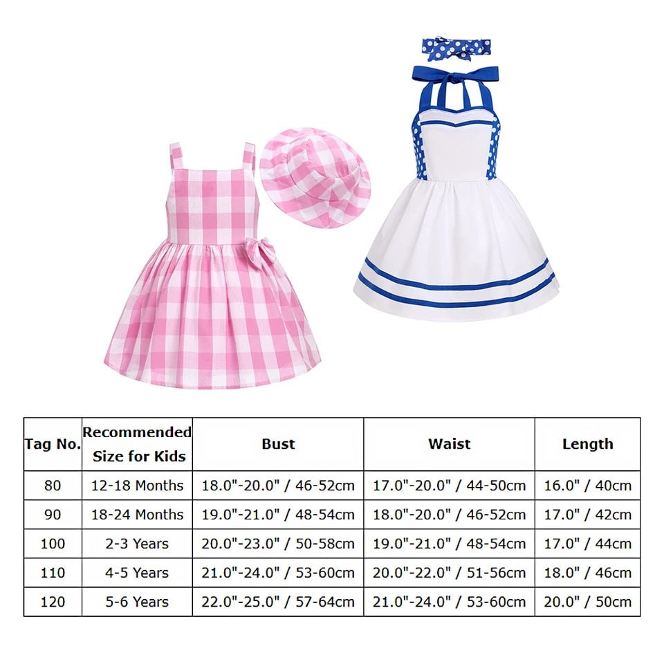 1-6Y Barb Plaid Dress Toddlers Girls with Hat