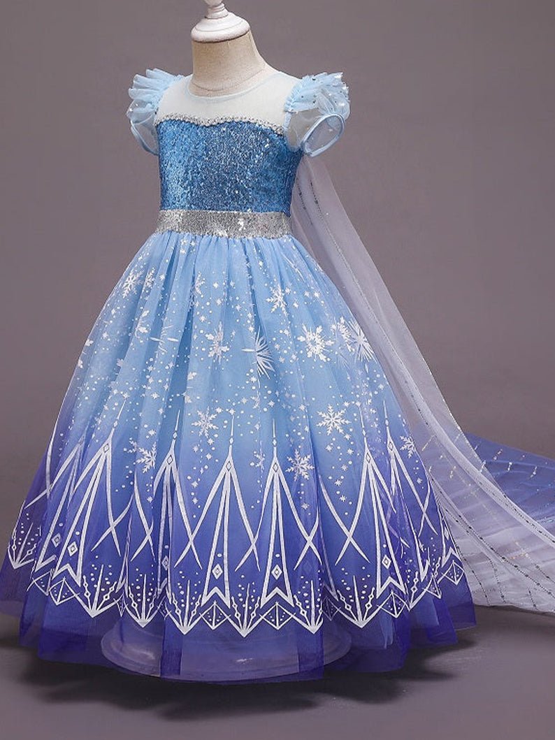 LED Snow Princess Costume For Girl