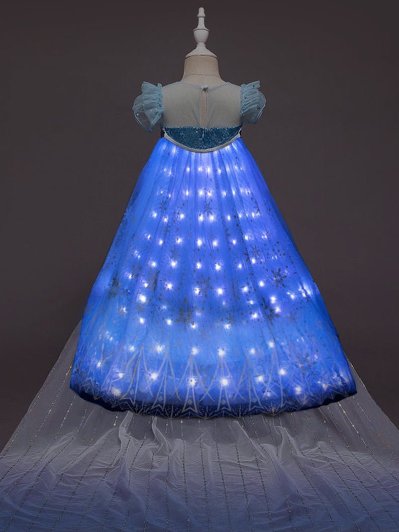 LED Snow Princess Costume For Girl
