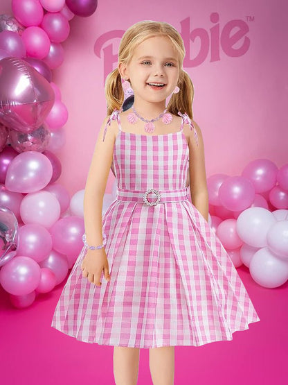 Light up Brabei Girls Pink Costume Dress Dress Up Party