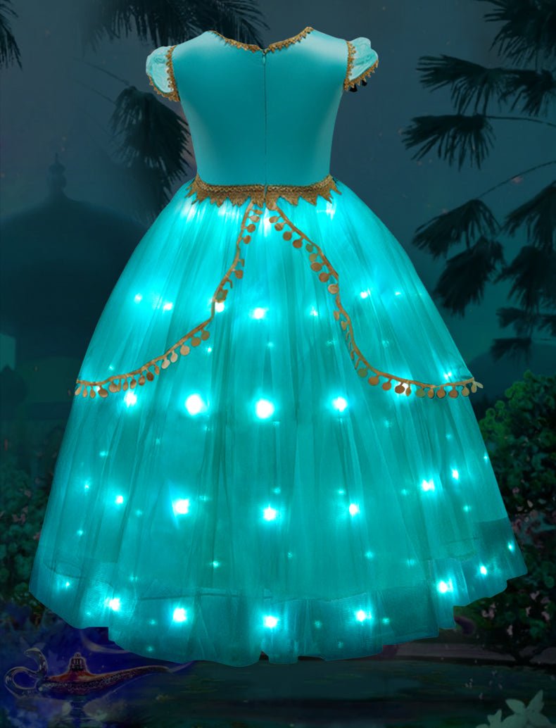 Light Up Jasmine Costume Princess Dresses for Party