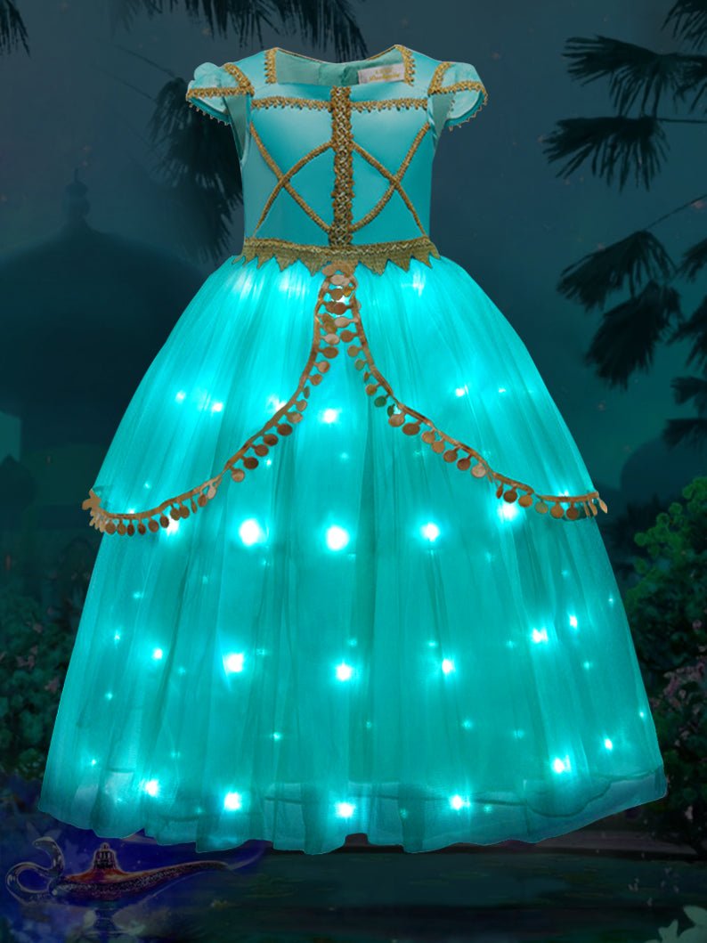 Light Up Jasmine Costume Princess Dresses for Party