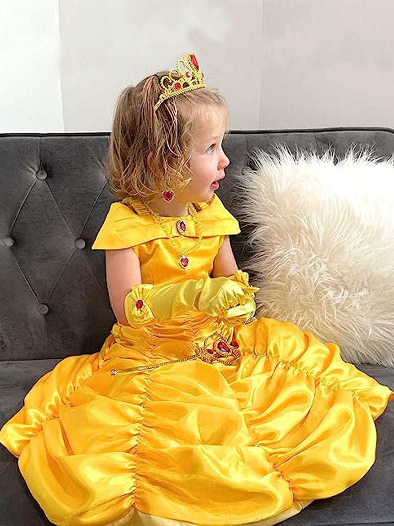 Light Up Princess Dress-up Clothes Beauty and Beast Costume for a Girl
