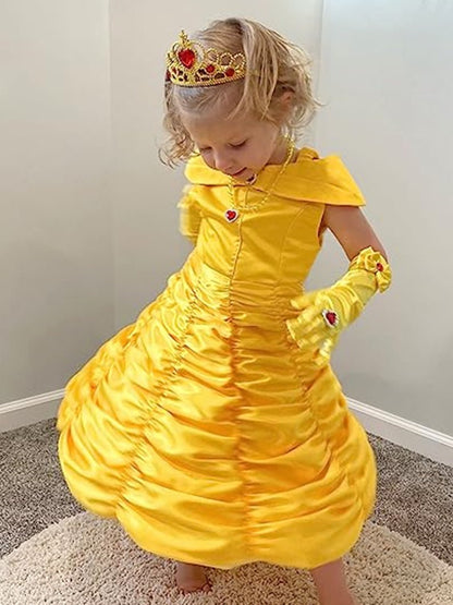 Light Up Princess Dress-up Clothes Beauty and Beast Costume for a Girl