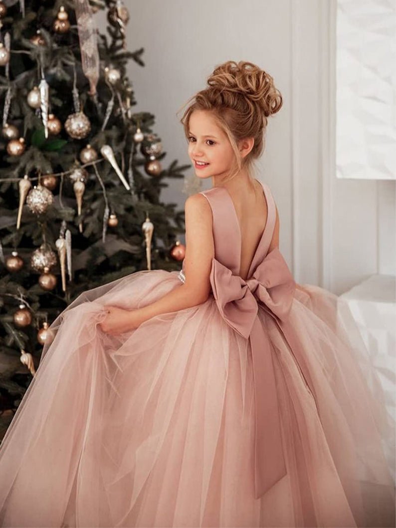 Princess Pageant Dress Light Up Flower Girls Ball Gowns