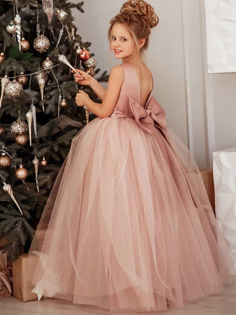 Princess Pageant Dress Light Up Flower Girls Ball Gowns